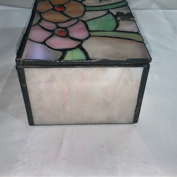 STAINED GLASS Judaica Hebrew Symbol JEWELRY BOX trinket box - Picture 11 of 11